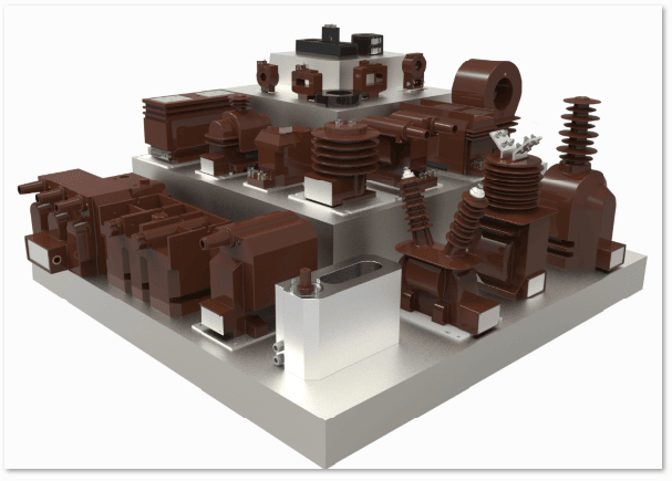 หม้อแปลงกระแสไฟฟ้าแรงดันต่ำความถี่ 50/60HZ พร้อมกระแสไฟฟ้าทุติยภูมิพิกัด 1A